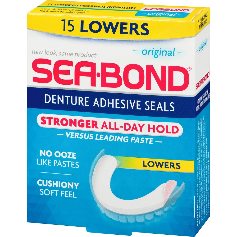 SEA BOND Denture Adhesive Seals Lower