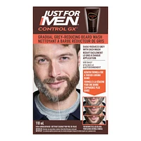 Just For Men Control GX Grey Reducing Beard Wash, Gradually Colors Mustache and Beard