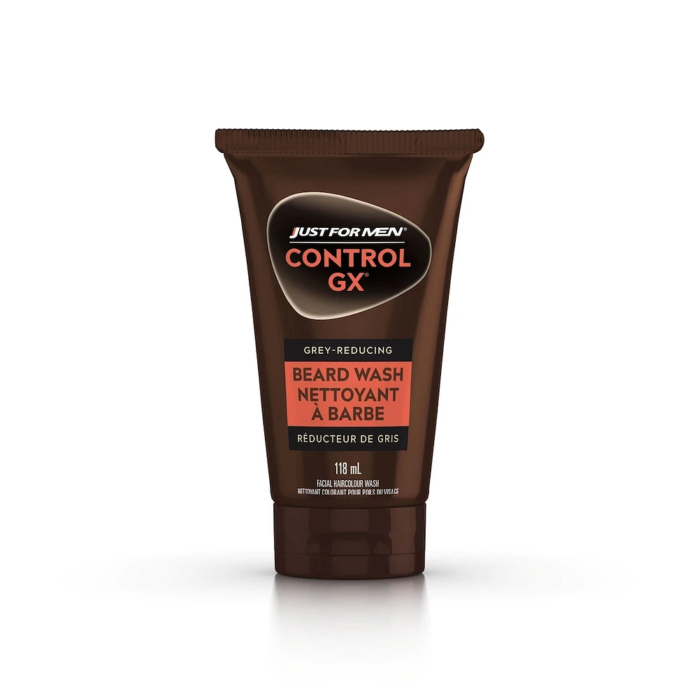 Just For Men Control GX Grey Reducing Beard Wash, Gradually Colors Mustache and Beard