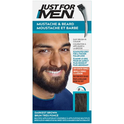 Just for Men Mustache & Beard Darkest Brown