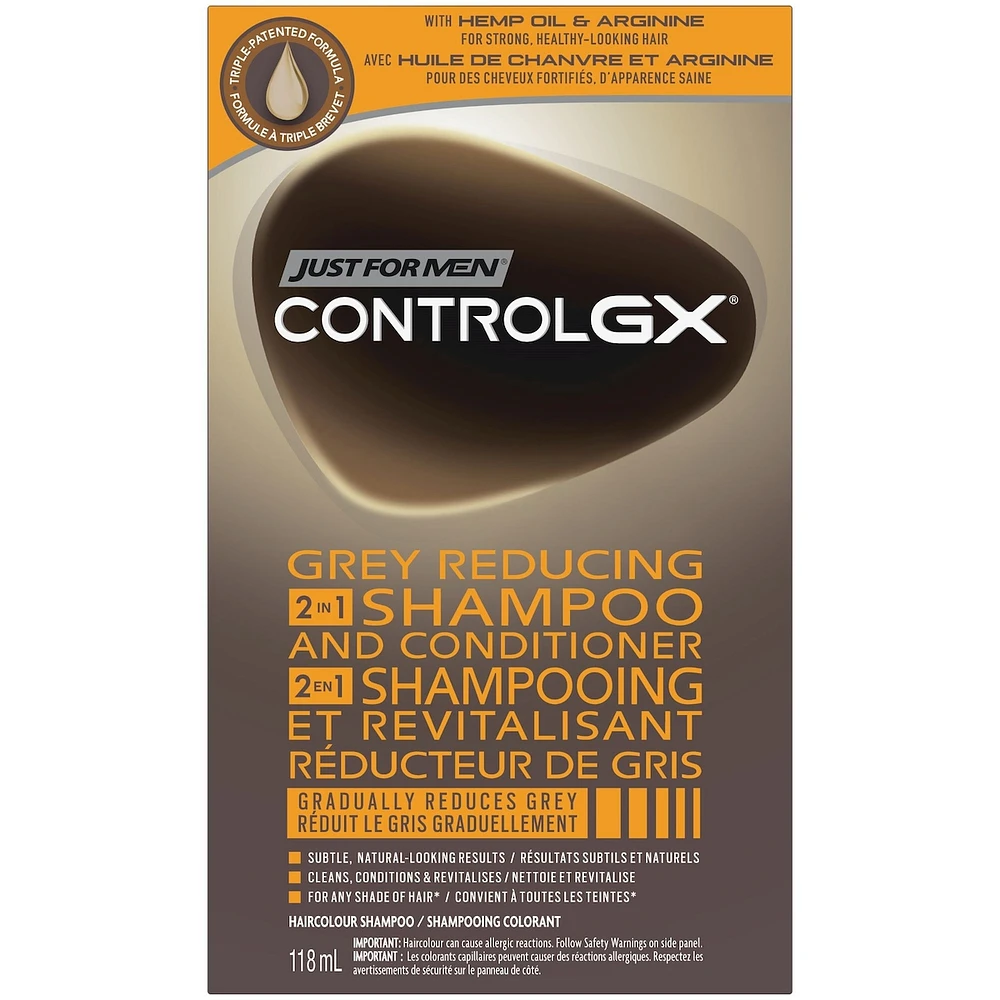 Just For Men Control GX Grey Reducing 2 in 1 Shampoo and Conditioner