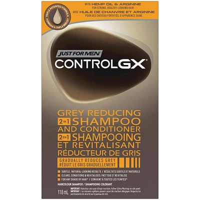 Just For Men Control GX Grey Reducing 2 in 1 Shampoo and Conditioner