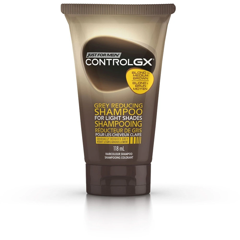 Just For Men Control GX Light Shades Grey Reducing Shampoo, For Lighter Shades of Hair