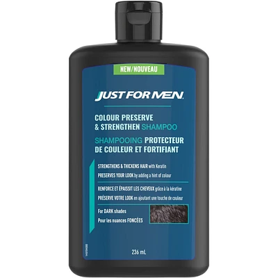 Just for Men Colour Preserve and Strengthen Shampoo for Dark Shades