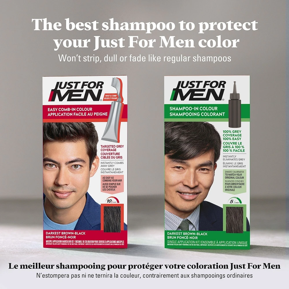 Just for Men Colour Preserve and Strengthen Shampoo for Dark Shades