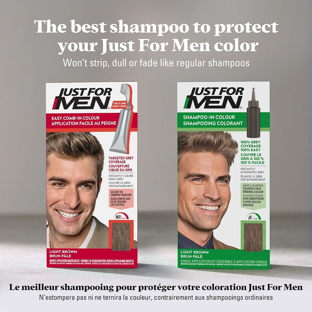 Just for Men Colour Preserve and Strengthen Shampoo for Light Shades