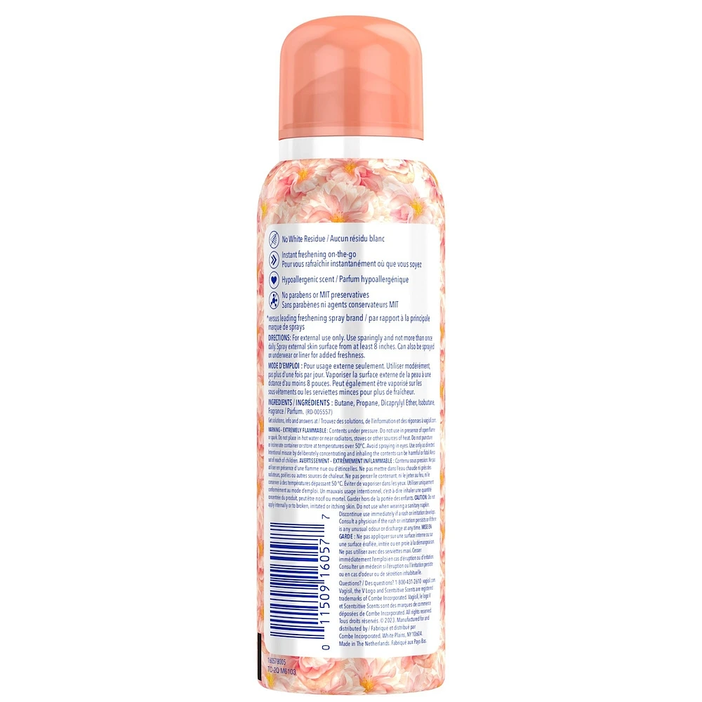 Vagisil® Scentsitive Scents® Peach Blossom Freshening Spray
