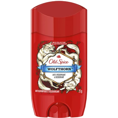 Old Spice Wild Collection Invisible Solid Antiperspirant and Deodorant for Men, Wolfthorn scent, 73 g