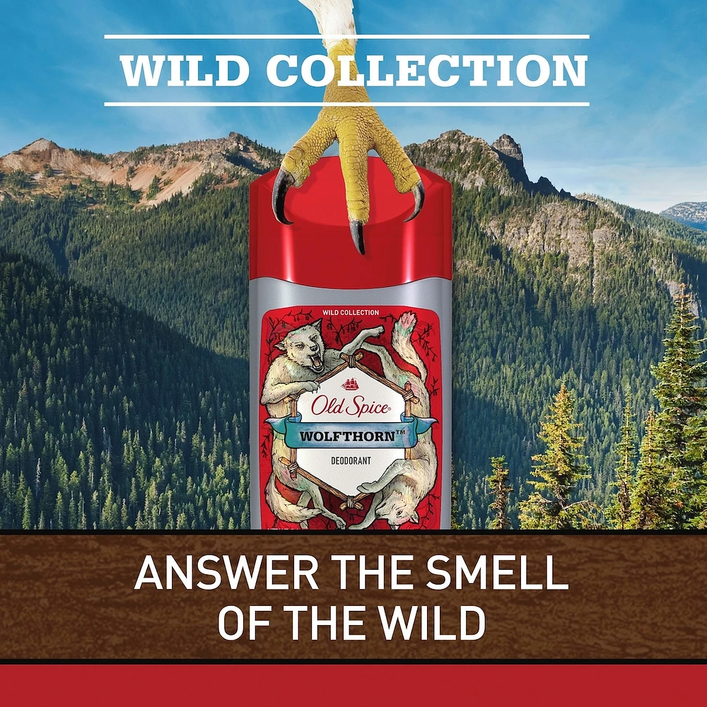Old Spice Wild Collection Wolfthorn Deodorant for Men, 85 grams