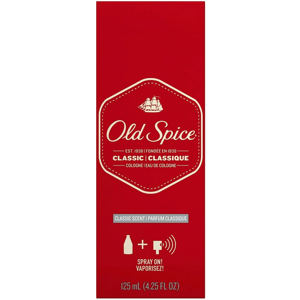 Old Spice Classic Scent Men's Cologne Spray 125 mL