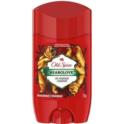 Old Spice Wild Collection Bearglove Invisible Solid Antiperspirant and Deodorant for Men, 73 g