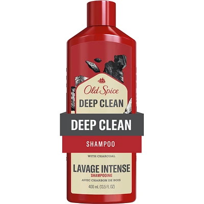 Deep Clean Shampoo for Men with Choal, Fresh and Clean Scent, Removes Built Up Dirt and Oil