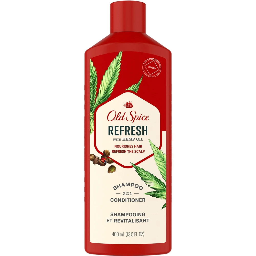 Old Spice Refresh 2in1 Shampoo and Conditioner for Men, 400 mL