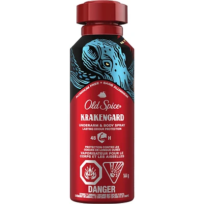 Old Spice Wild Collection Body Spray Krakengard 144g