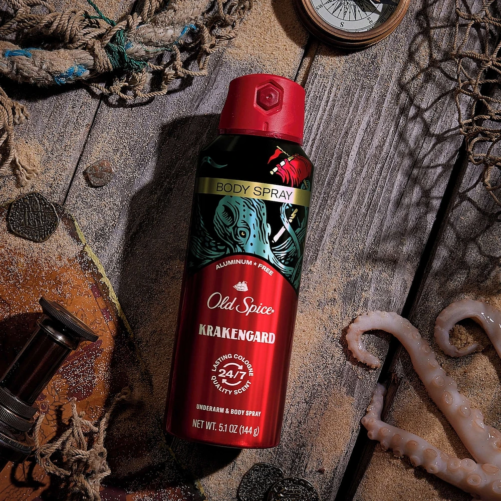 Old Spice Wild Collection Body Spray Krakengard 144g