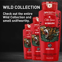 Old Spice Body Wash for Men, Bearglove, Long Lasting Lather