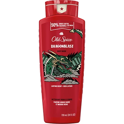 Old Spice Body Wash for Men, Dragonblast, Long Lasting Lather