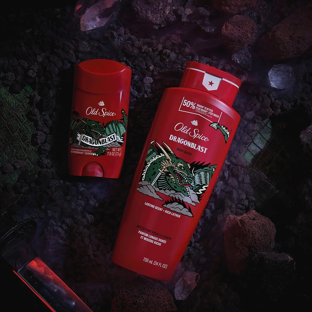 Old Spice Body Wash for Men, Dragonblast, Long Lasting Lather