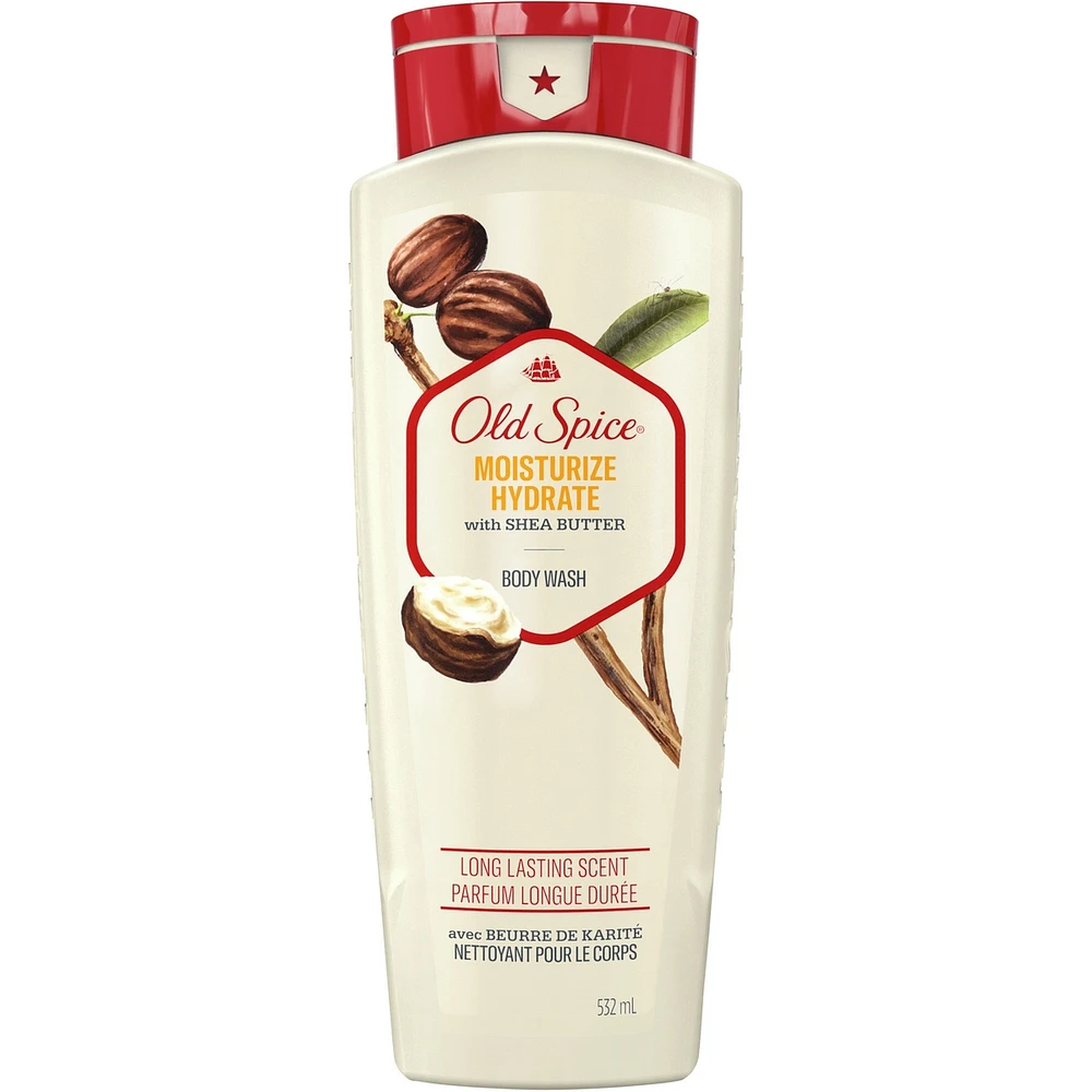 Old Spice Men's Body Wash Moisturize with Shea Butter