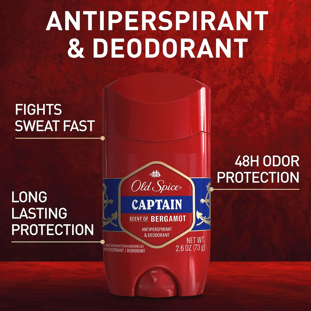 Captain, Anti-Perspirant and Deodorant for Men
