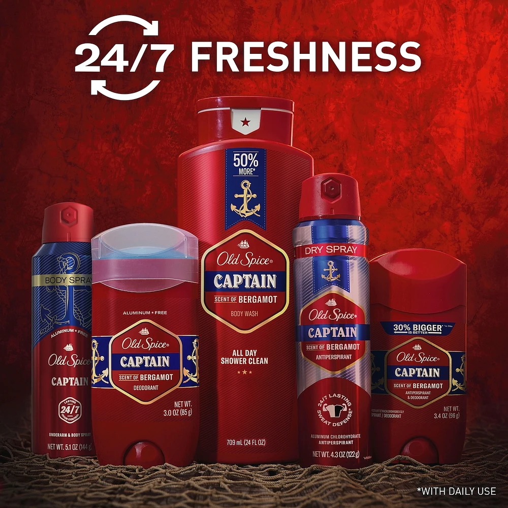 Captain, Anti-Perspirant and Deodorant for Men