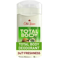 Whole Body Deodorant Stick, Aluminum Free Total Body Deodorant, Fiji Scent, 24/7 Freshness From Pits to Toes and Down Below // Dermatologist Tested