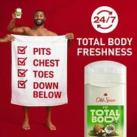 Whole Body Deodorant Stick, Aluminum Free Total Body Deodorant, Fiji Scent, 24/7 Freshness From Pits to Toes and Down Below // Dermatologist Tested