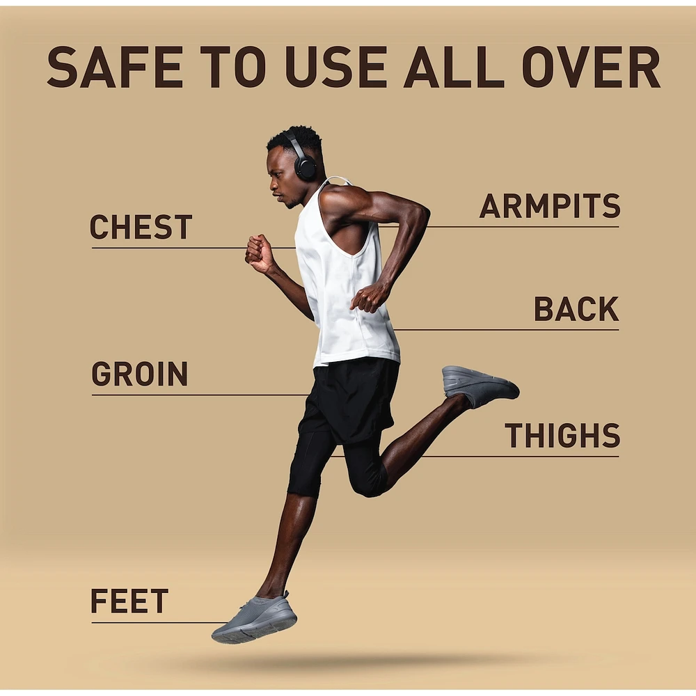 Whole Body Deodorant Stick, Aluminum Free Total Body Deodorant, Fiji Scent, 24/7 Freshness From Pits to Toes and Down Below // Dermatologist Tested