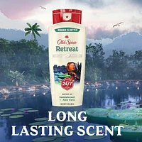 Men's Body Wash for Men, Retreat Scent, 24/7 Shower Fresh, Exfoliation + Moisturization