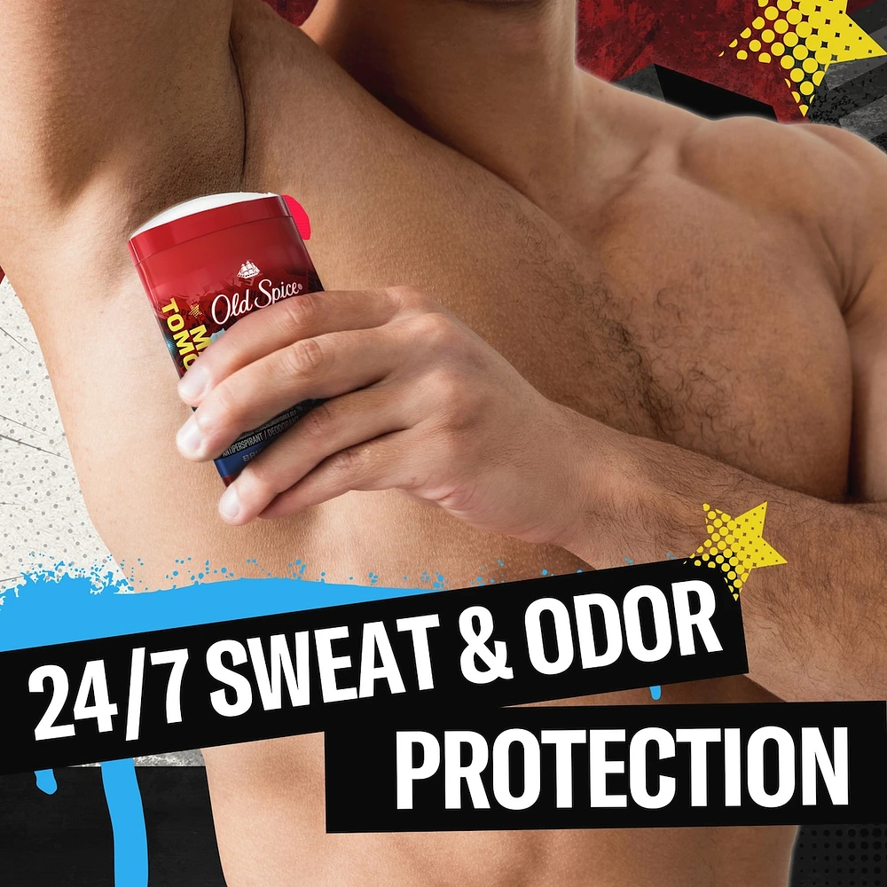 Antisudorifique et désodorisant pour hommes, fraîcheur 24heures sur 24, 7jours sur 7, protection longue durée contre la transpiration et les odeurs, sentez comme un héros, Superman, parfum Agrumes vifs et cosmos, 73g