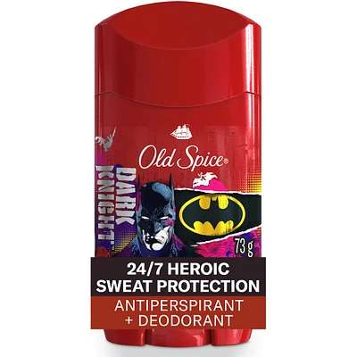 Antiperspirant and Deodorant for Men, 24/7 Freshness, Long Lasting Sweat and Odor Protection, Smell Like a Hero, Batman, Black Cherry and Nightfall Scent