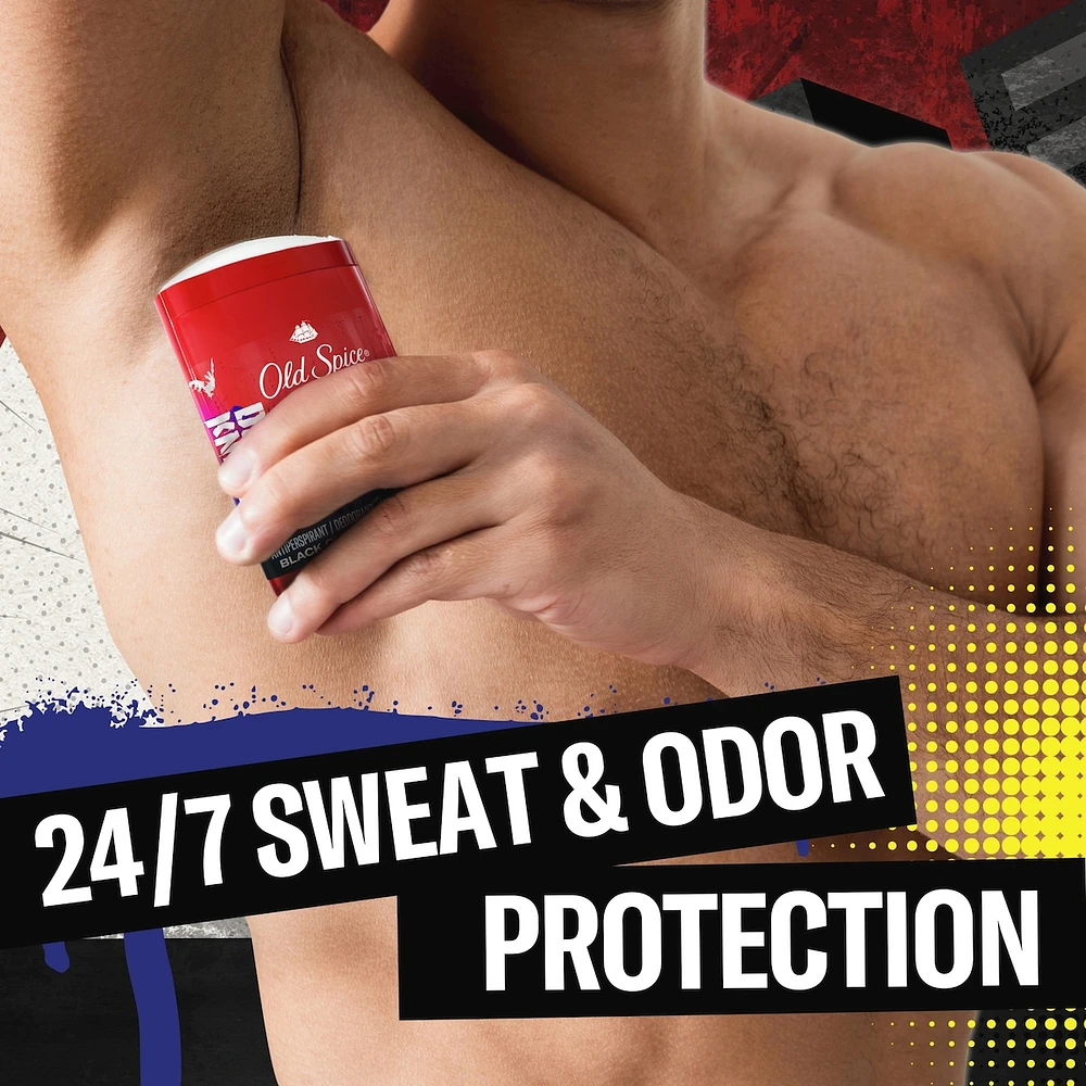Antisudorifique et désodorisant pour hommes, fraîcheur 24heures sur 24, 7jours sur 7, protection longue durée contre la transpiration et les odeurs, sentez comme un héros, Batman, parfum Cerise noire et crépuscule, 73g