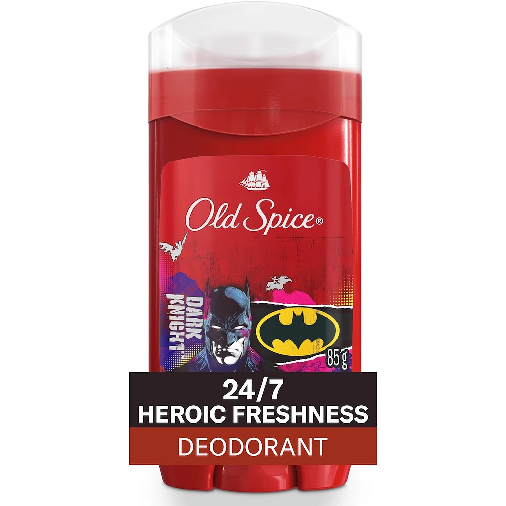 Aluminum Free Deodorant for Men, 24/7 Freshness, Long Lasting Odor Protection, Smell Like a Hero, Batman, Black Cherry and Nightfall Scent