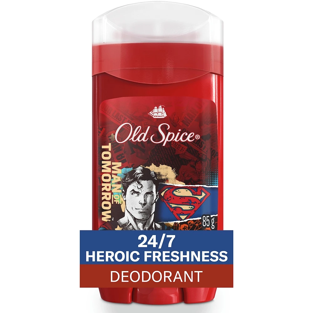 Aluminum Free Deodorant for Men, 24/7 Freshness, Long Lasting Odor Protection, Smell Like a Hero, Superman, Bright Citrus and Cosmos Scent