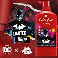 Shampoo x Batman, The Dark Knight, DC Comics Collaboration, Healthier, Fuller, More Moisturized Looking Hair, Black Cherry + Nightfall Scent