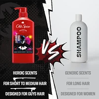 Shampoo x Batman, The Dark Knight, DC Comics Collaboration, Healthier, Fuller, More Moisturized Looking Hair, Black Cherry + Nightfall Scent