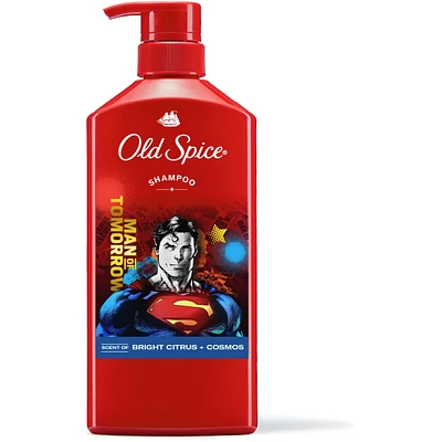 Shampoo x Superman, Man of Tomorrow, DC Comics Collaboration, Healthier, Fuller, More Moisturized Looking Hair, Bright Citrus + Cosmos Scent