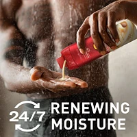 Super Hydration Men's Body Wash, Vanilla + Shea, 24/7 Renewing Moisture