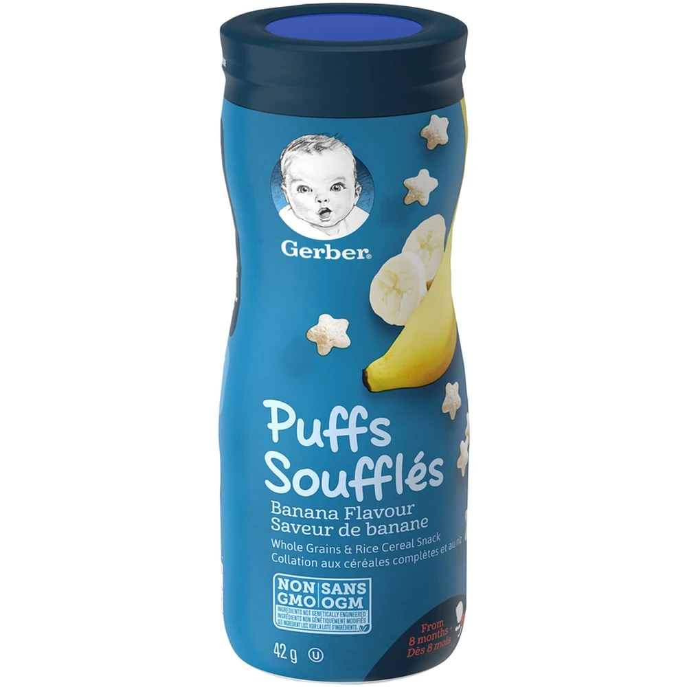 GERBER PUFFS, Banana, Baby Snacks