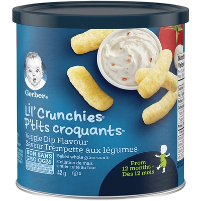 GERBER LIL’ CRUNCHIES, Veggie Dip, Toddler Snacks