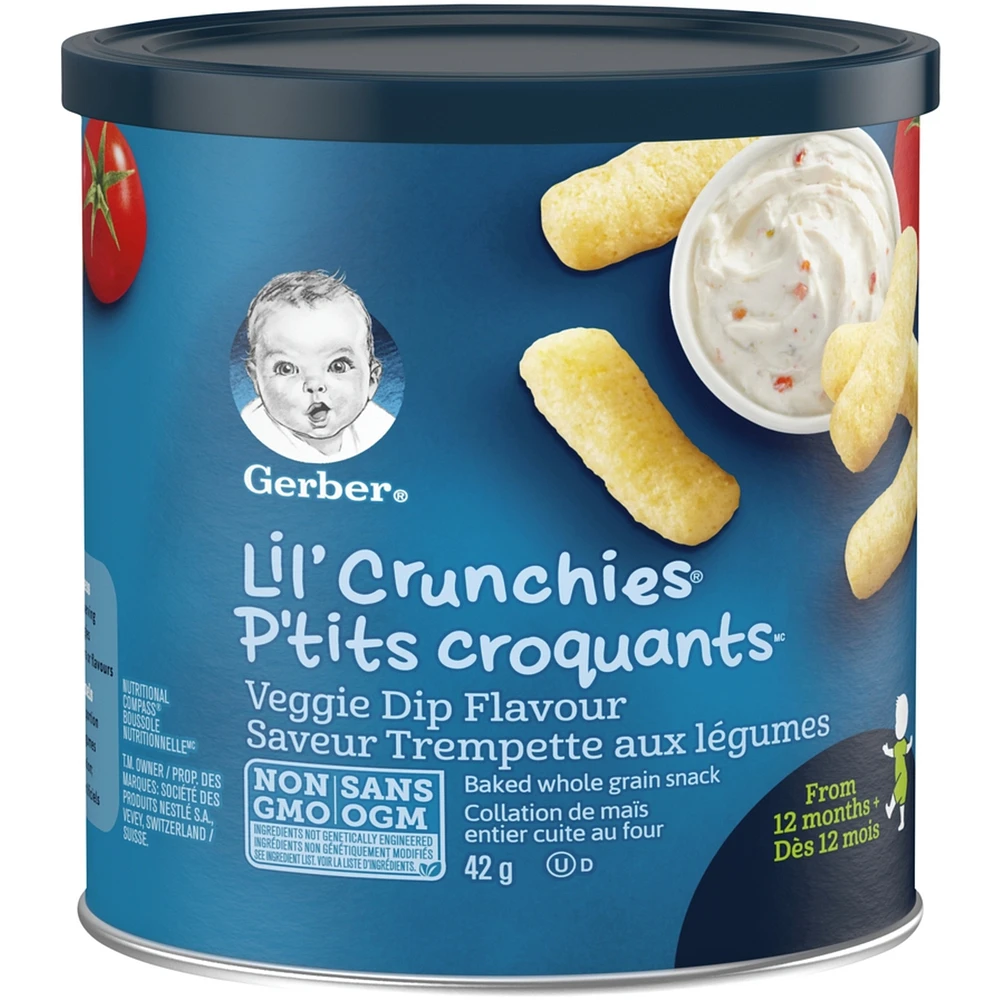 GERBER LIL’ CRUNCHIES, Veggie Dip, Toddler Snacks