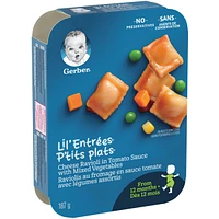 GERBER LIL'ENTRÉES Cheese Ravioli in Tomato Sauce & Vegetables