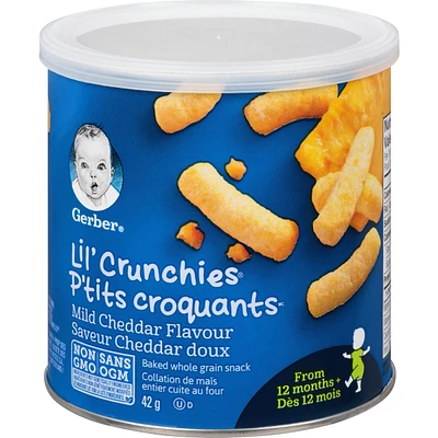 GERBER LIL’ CRUNCHIES, Mild Cheddar, Toddler Snacks