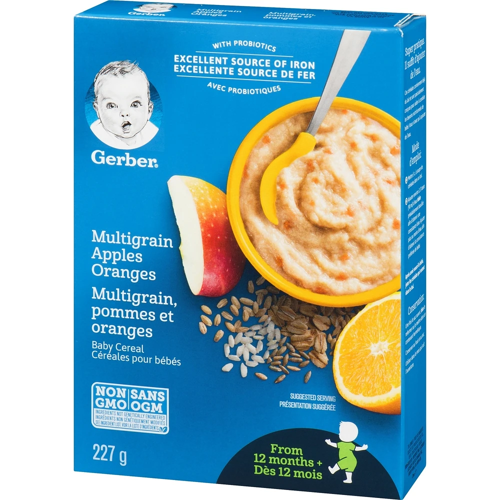 Céréales pour bébés Étape 4 Multigrains avec pommes et oranges