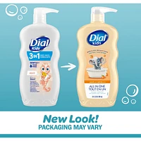 Dial Kids Peach 3in1 Hair, Body, + Bubble Bath