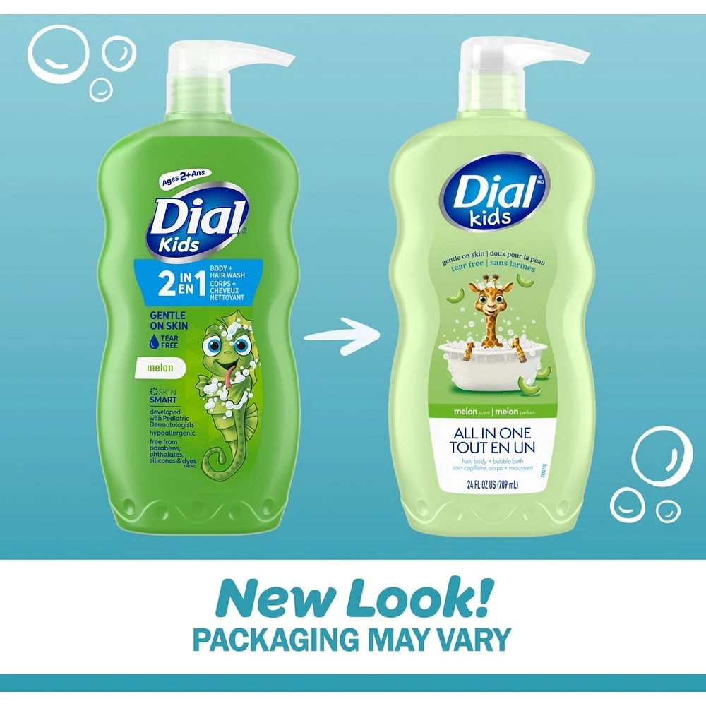 Dial Kids Melon 2in1 Hair + Body Wash