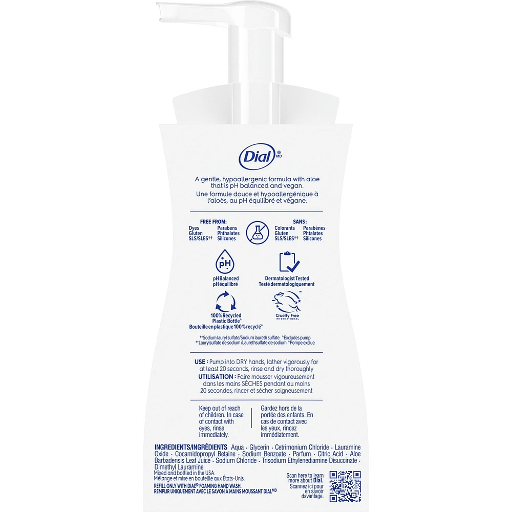 Dial Clean + Gentle Waterlily Foaming Hand Wash 221mL
