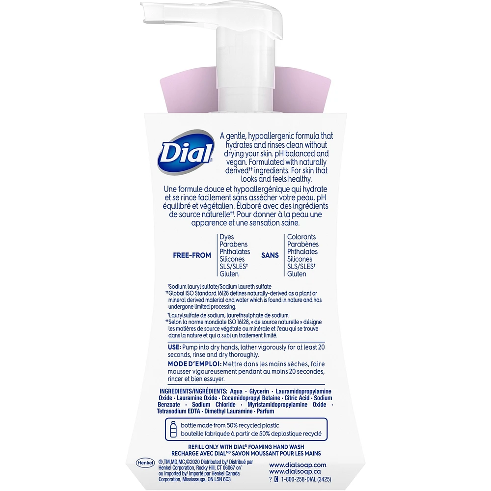 Dial Clean + Gentle Waterlily Foaming Hand Wash 221mL