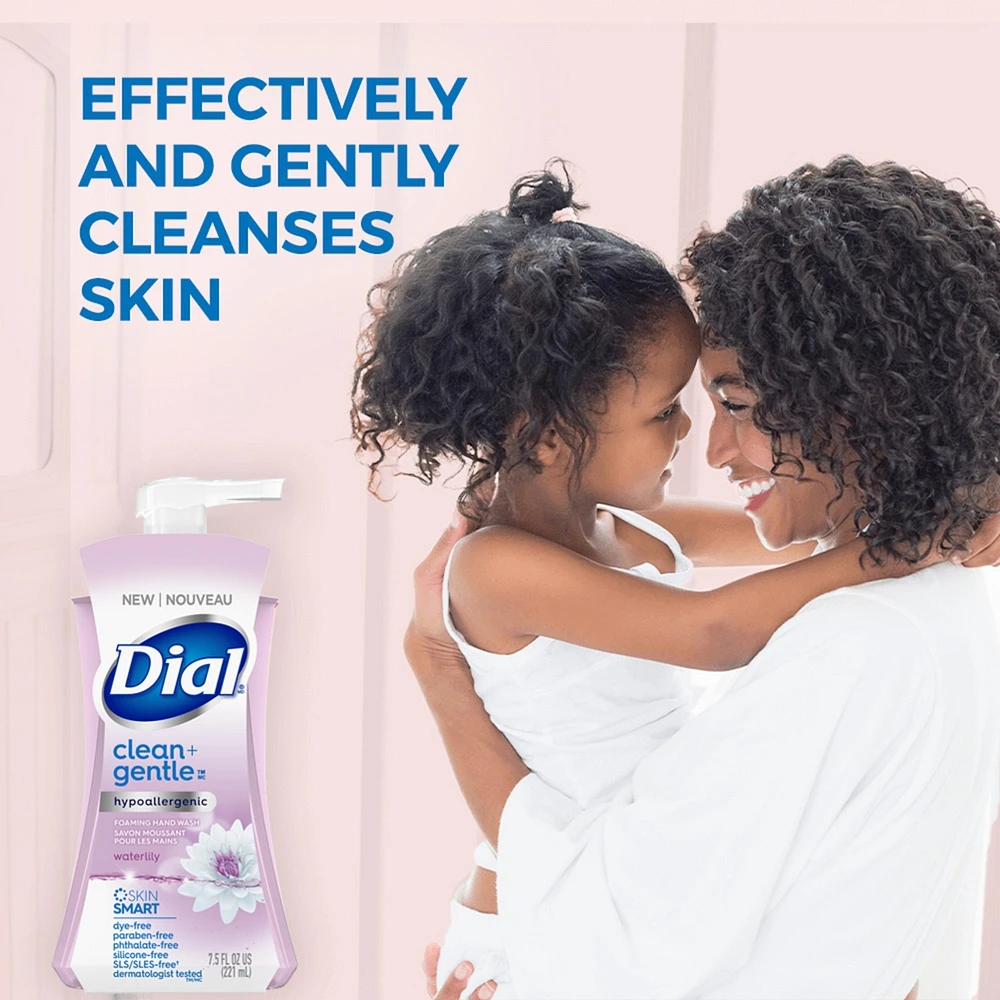 Dial Clean + Gentle Waterlily Foaming Hand Wash 221mL