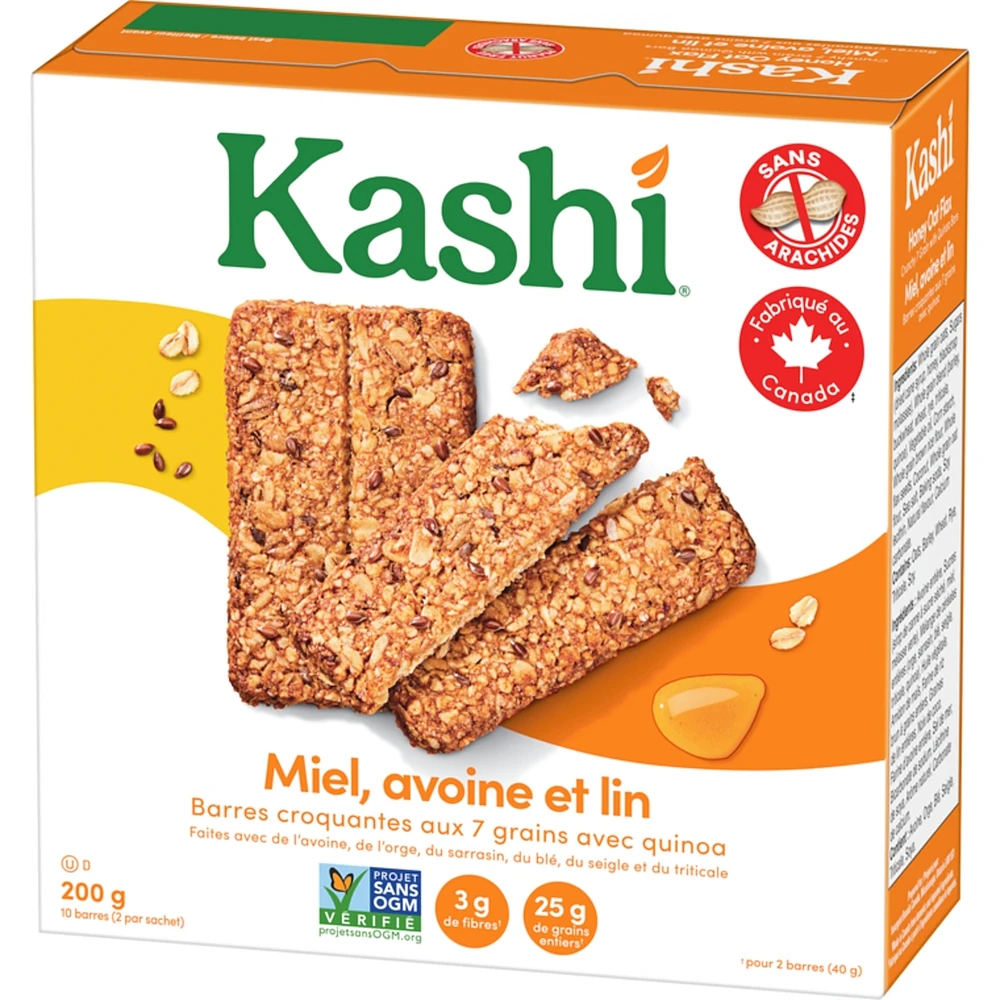Crunchy 7 Grain With Quinoa Bars Honey Oat Flax